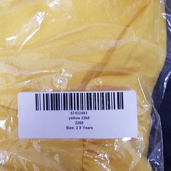 blouse  yellow cutout plus - Picture 6 of 6